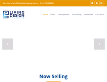 Tablet Screenshot of livingdesign.com.au